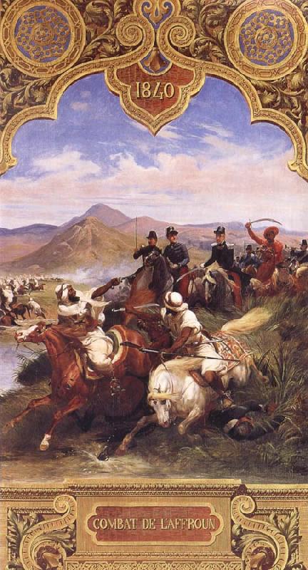 Horace Vernet The Battle Below the hills of Affroun oil painting picture